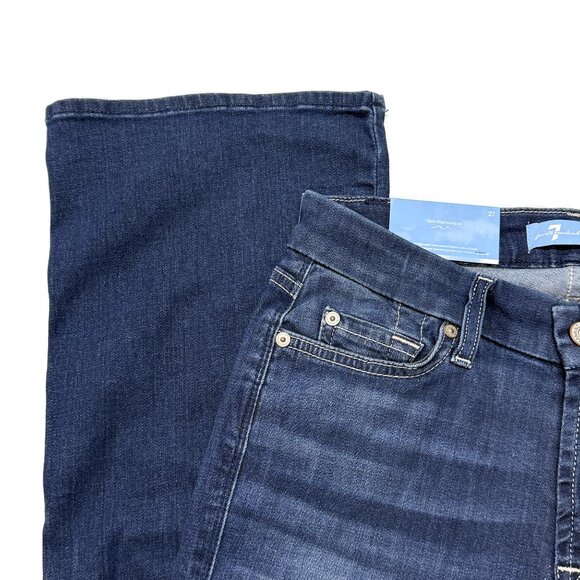 7 For All Mankind B(Air) Kimmie Form Fitted Bootcut Blue Jeans Womens 27 NWT - Picture 6 of 15